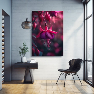 Fuchsia Flower Painting